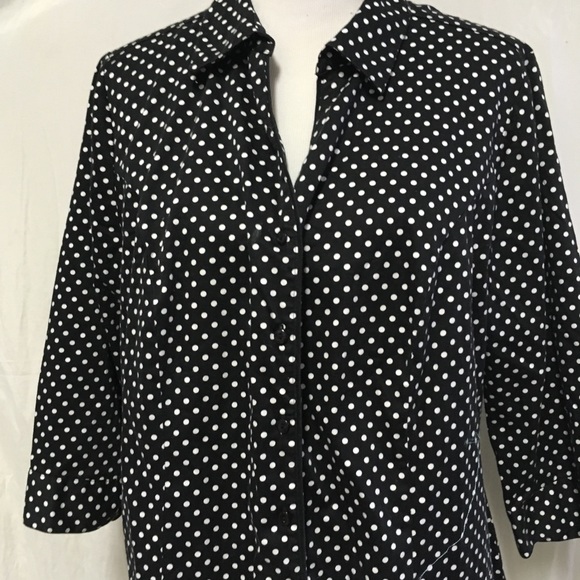 lane bryant polka dot shirt